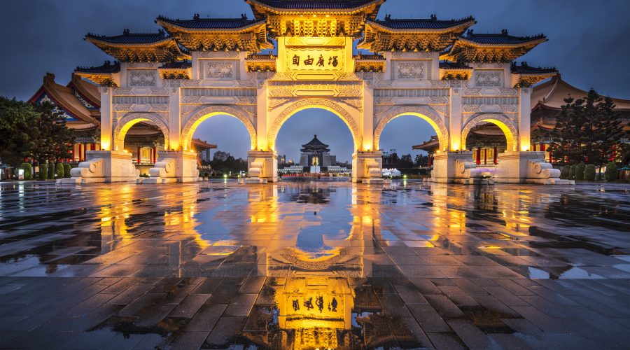 Taipei, Taiwan at Liberty Square.